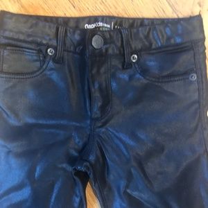 GAP LAMINATED BLACK JEANS